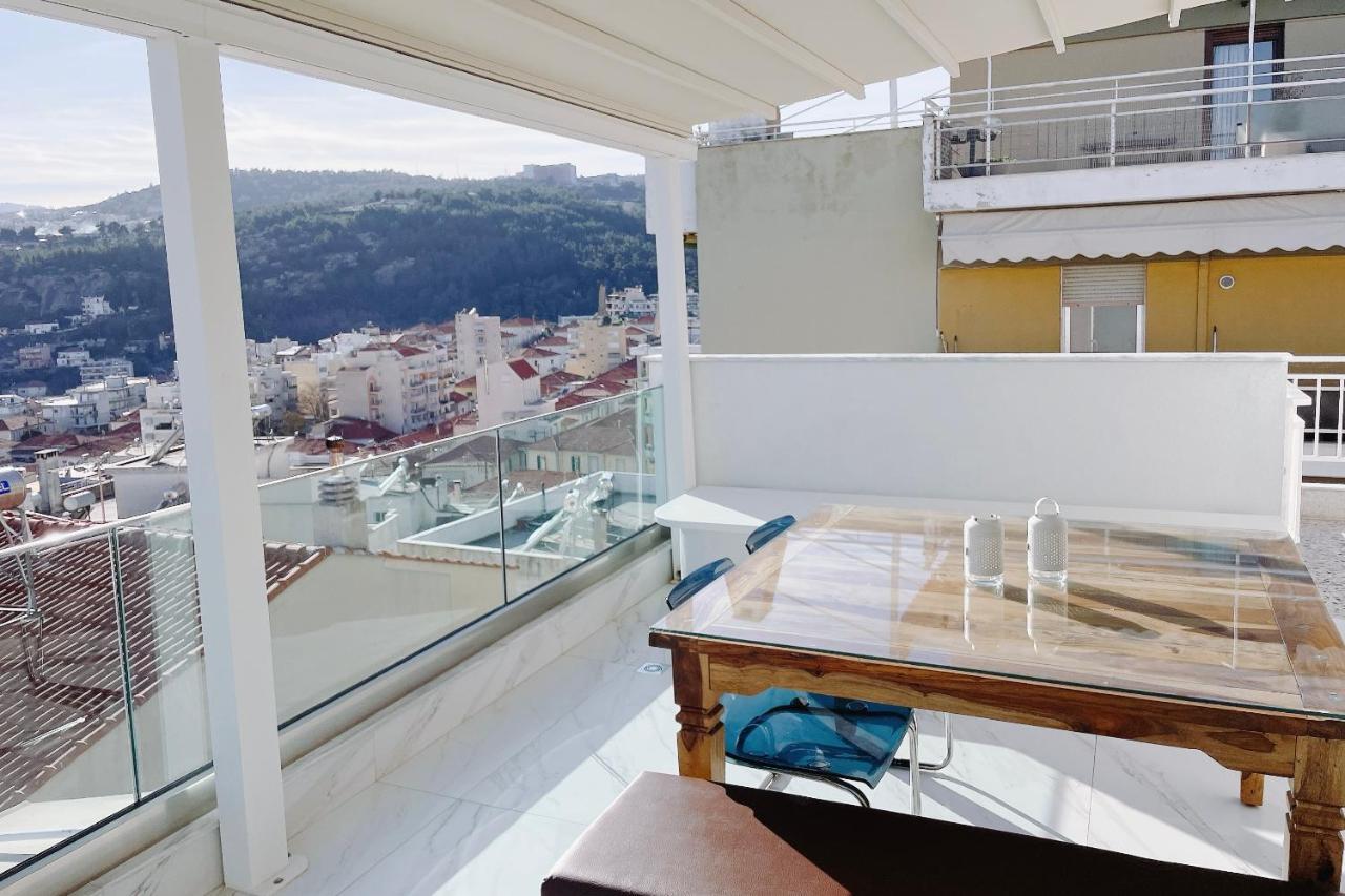 Euphoria Luxury Penthouse Apartment Kavála ภายนอก รูปภาพ